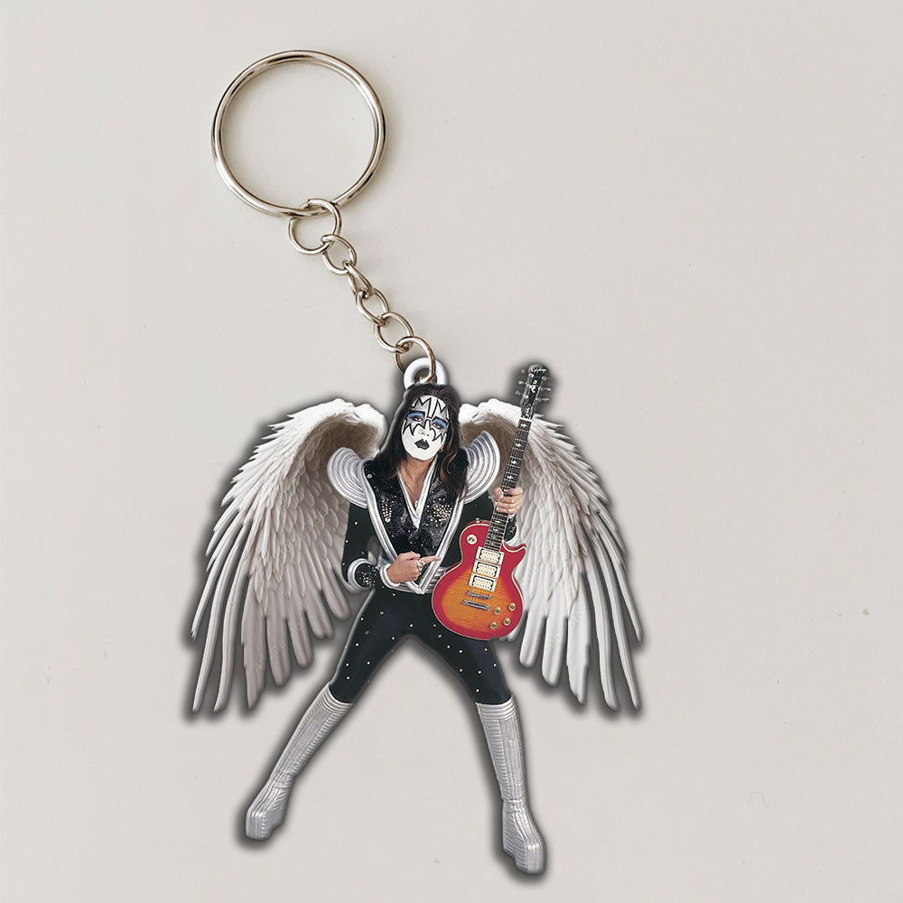 KISS x Ace Frehley Custom Shape 2-sided Keychain – MAITM13458