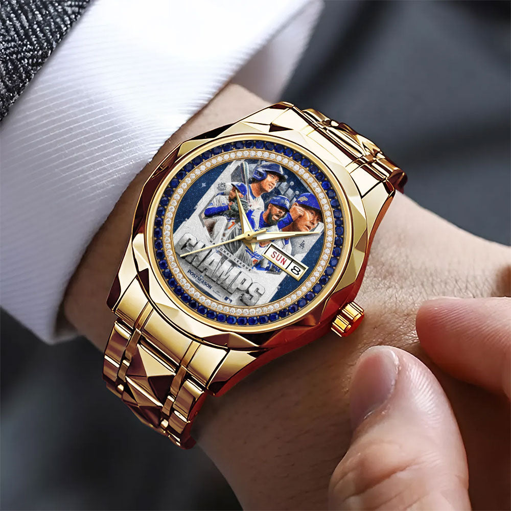 Los Angeles Dodgers 2025 National League Alloy Luxury Quartz Watch – MAITM13542