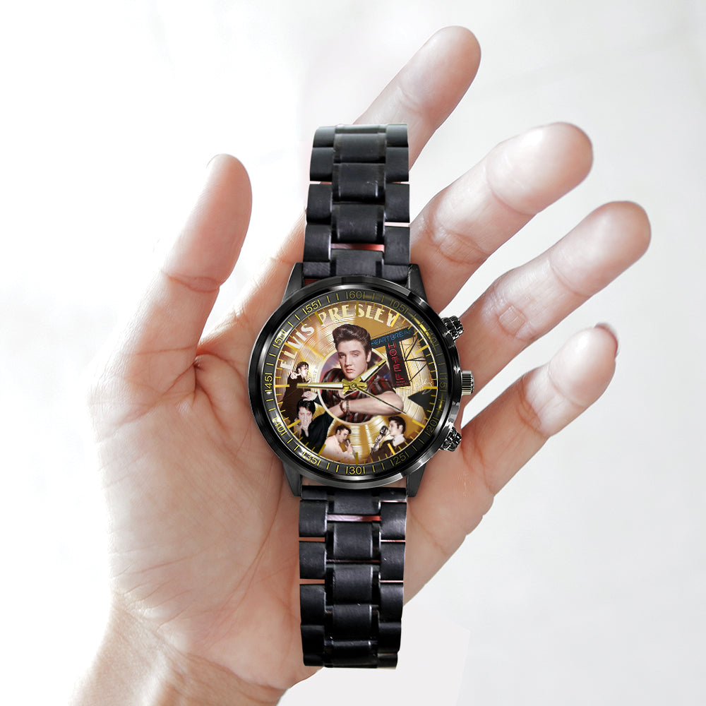 Elvis Presley Black Stainless Steel Watch – MAITM 6302