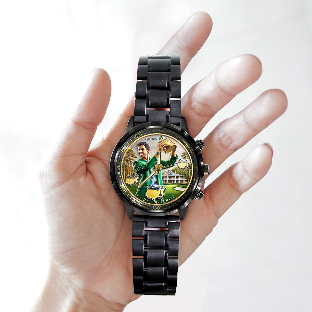 Masters Tournament x Rory McIlroy Black Stainless Steel Watch – MAITM 10732