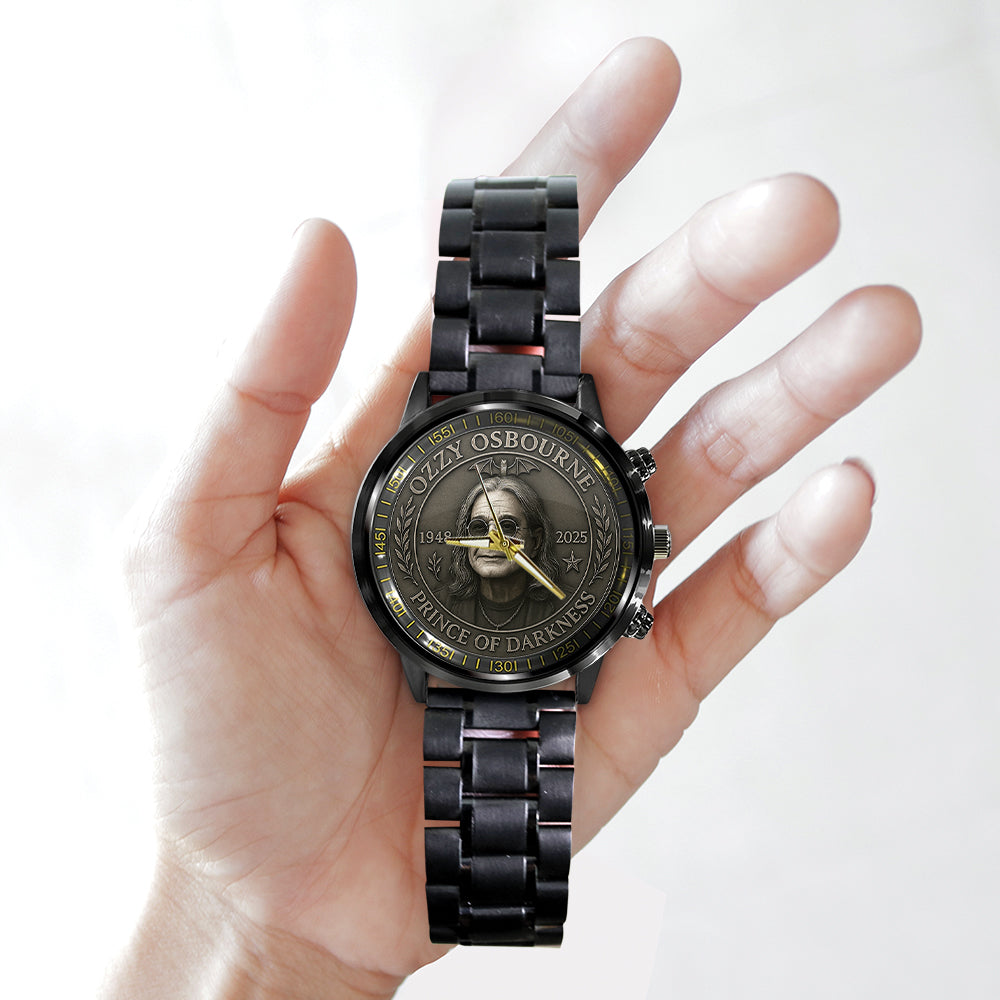 Ozzy Osbourne Black Stainless Steel Watch – MAITM 12254