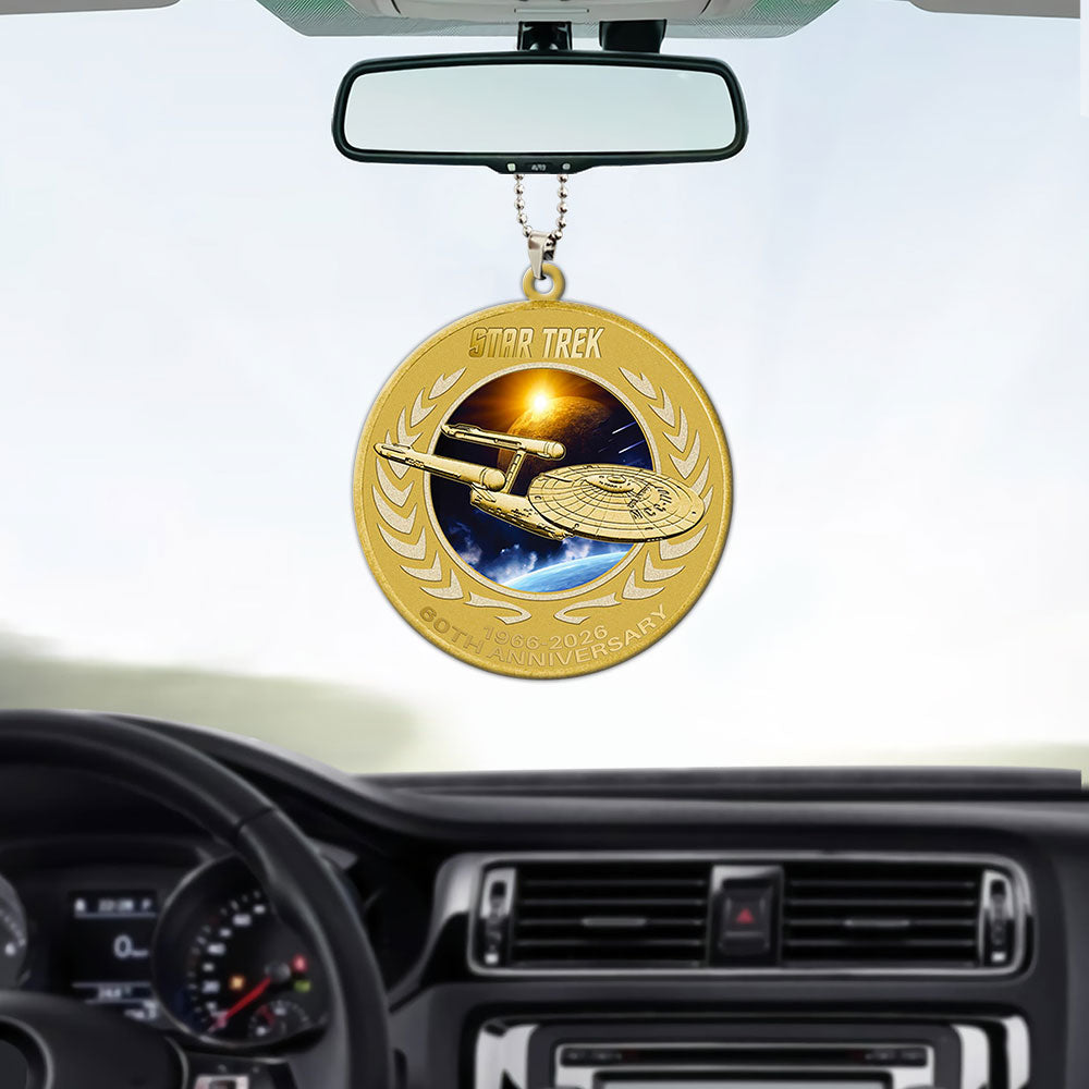 Star Trek 60th Anniversary Custom shape 2-sided Acrylic Car Ornament – MAITM12629