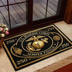 US Marine Corps 250th Anniversary Custom Doormat – MAITM12686