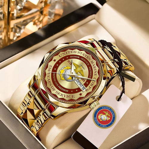 US Marine Corps Alloy Luxury Quartz Watch – MAITM12591