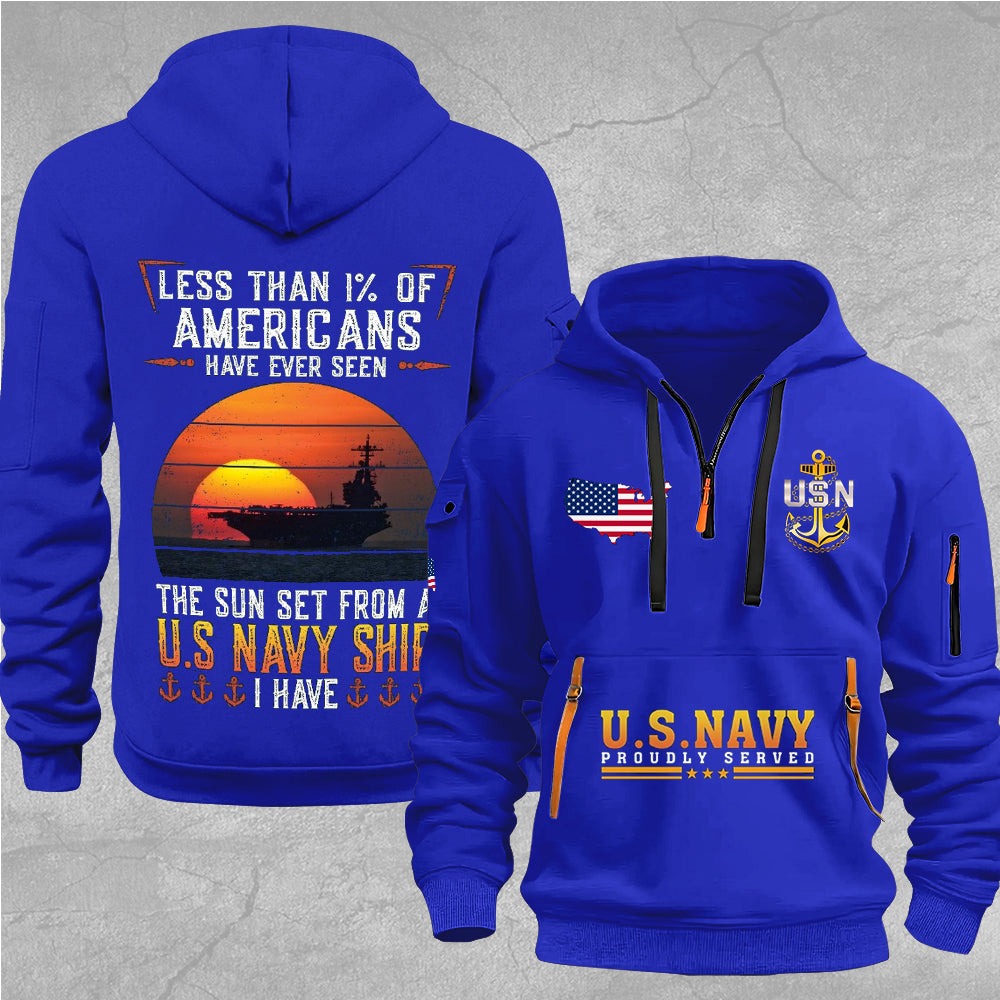 US Navy 2D Quarter Zip Hoodie – MAITM12710