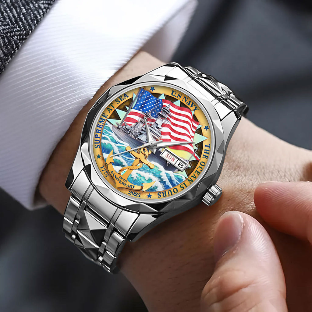 US Navy Alloy Luxury Quartz Watch – MAITM 12193