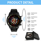 KISS Black Stainless Steel Watch – MAITM 6764