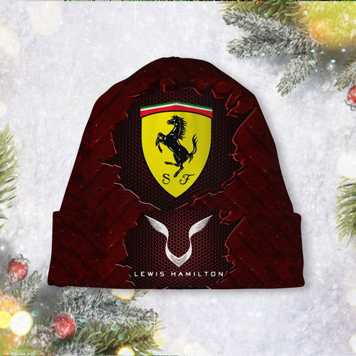Lewis Hamilton x Scuderia Ferrari Beanie Hat – MAITM 9818