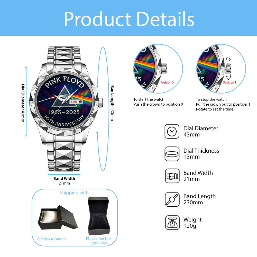 Pink Floyd Alloy Luxury Quartz Watch – MAITM 12546
