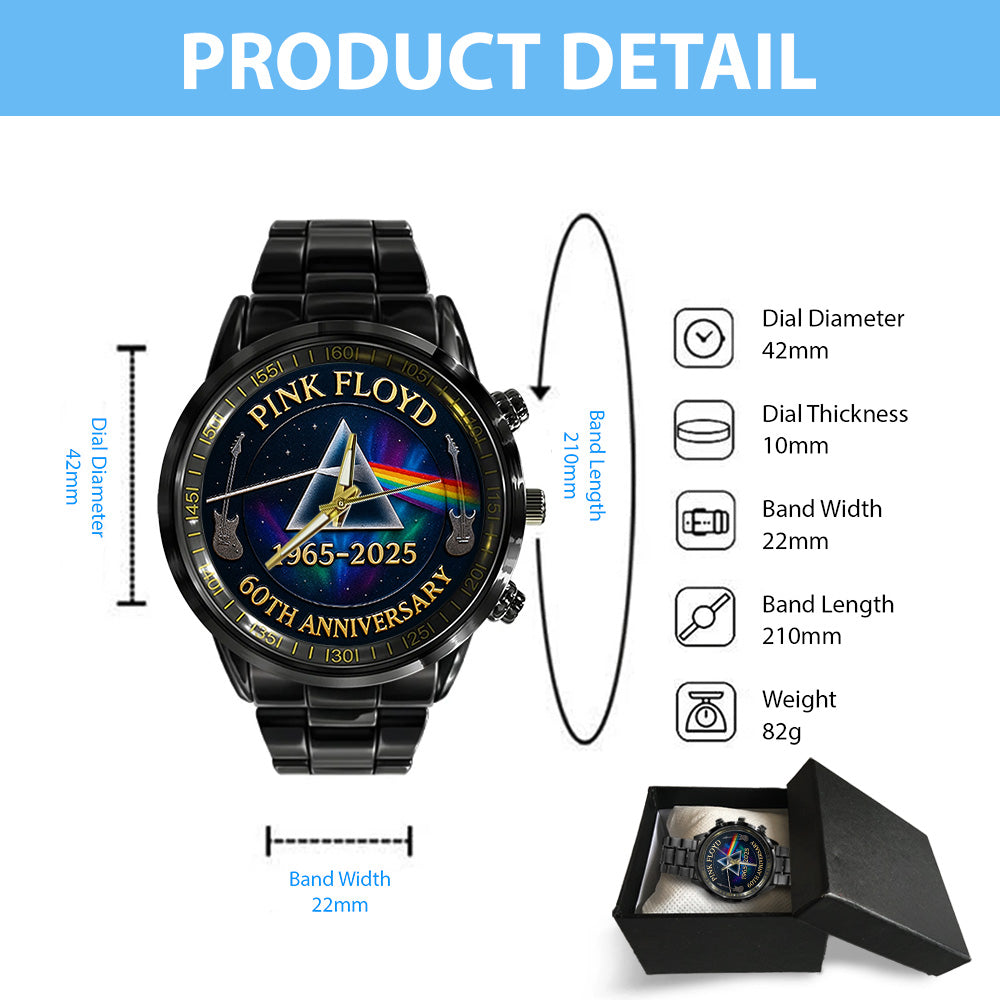 Pink Floyd Black Stainless Steel Watch – MAITM12563