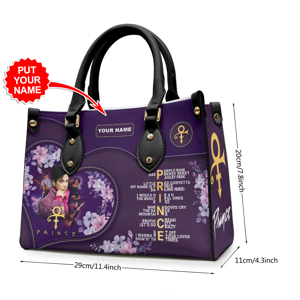 Personalized Prince Leather HandBag – HOATT 5161
