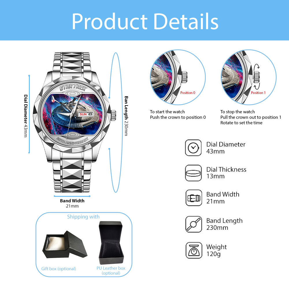 Star Trek 60th Anniversary Alloy Luxury Quartz Watch – MAITM12662