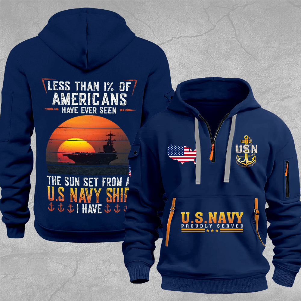 US Navy 2D Quarter Zip Hoodie – MAITM12710