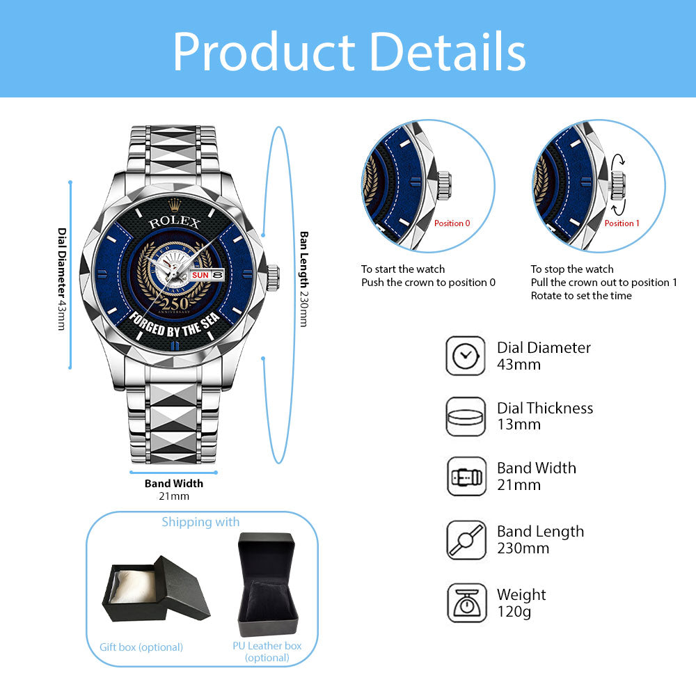 US Navy Alloy Luxury Quartz Watch – MAITM 12494