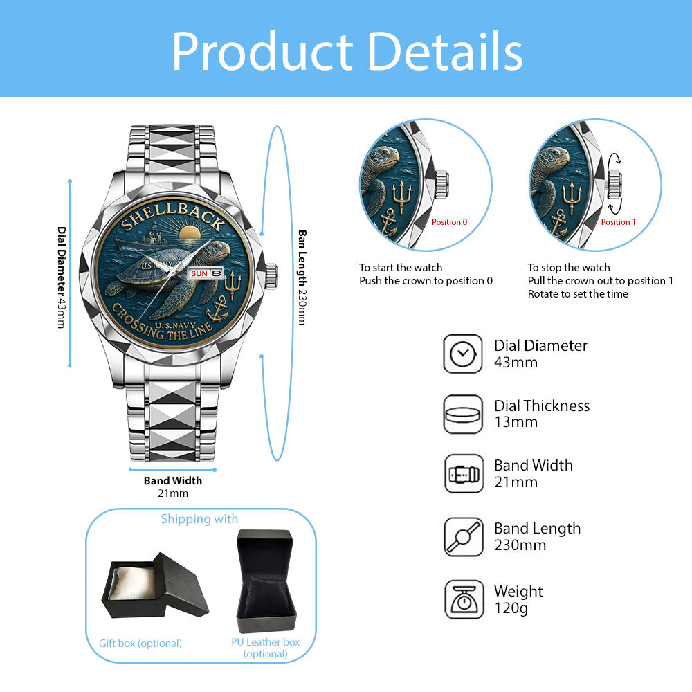 US Navy Alloy Luxury Quartz Watch – MAITM12656