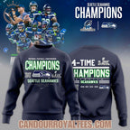 4-Time NFC Champions Seattle Seahawks Tshirt, Hoodie