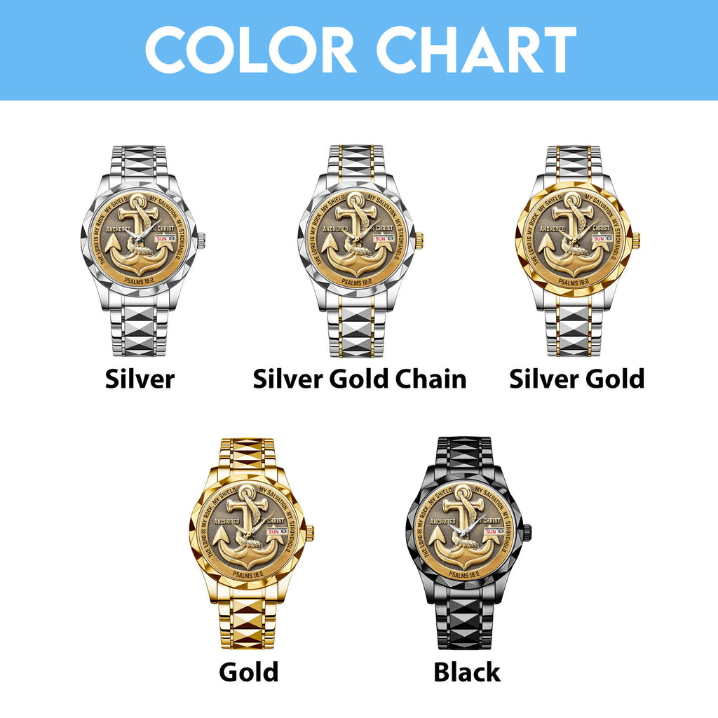 Anchored in Christ Alloy Luxury Quartz Watch – MAITM 12489