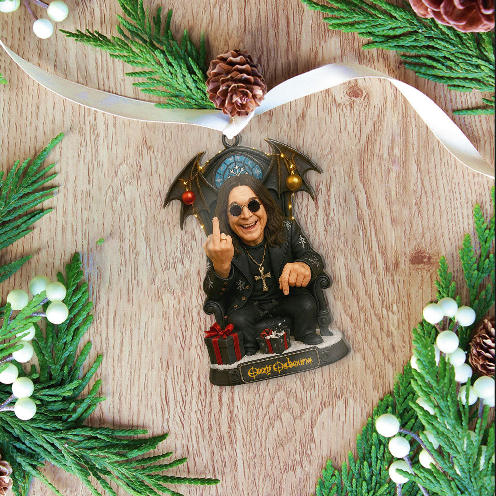 Ozzy Osbourne Custom Shape 2-side Printed Acrylic Ornament – MAITM12693