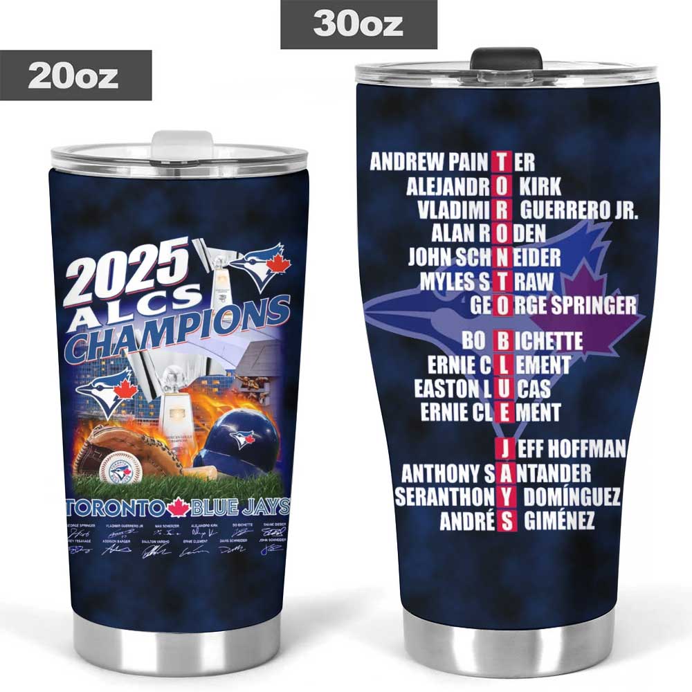 Toronto Blue Jays 2025 American League Champions Tumbler Cup – MAITM13611