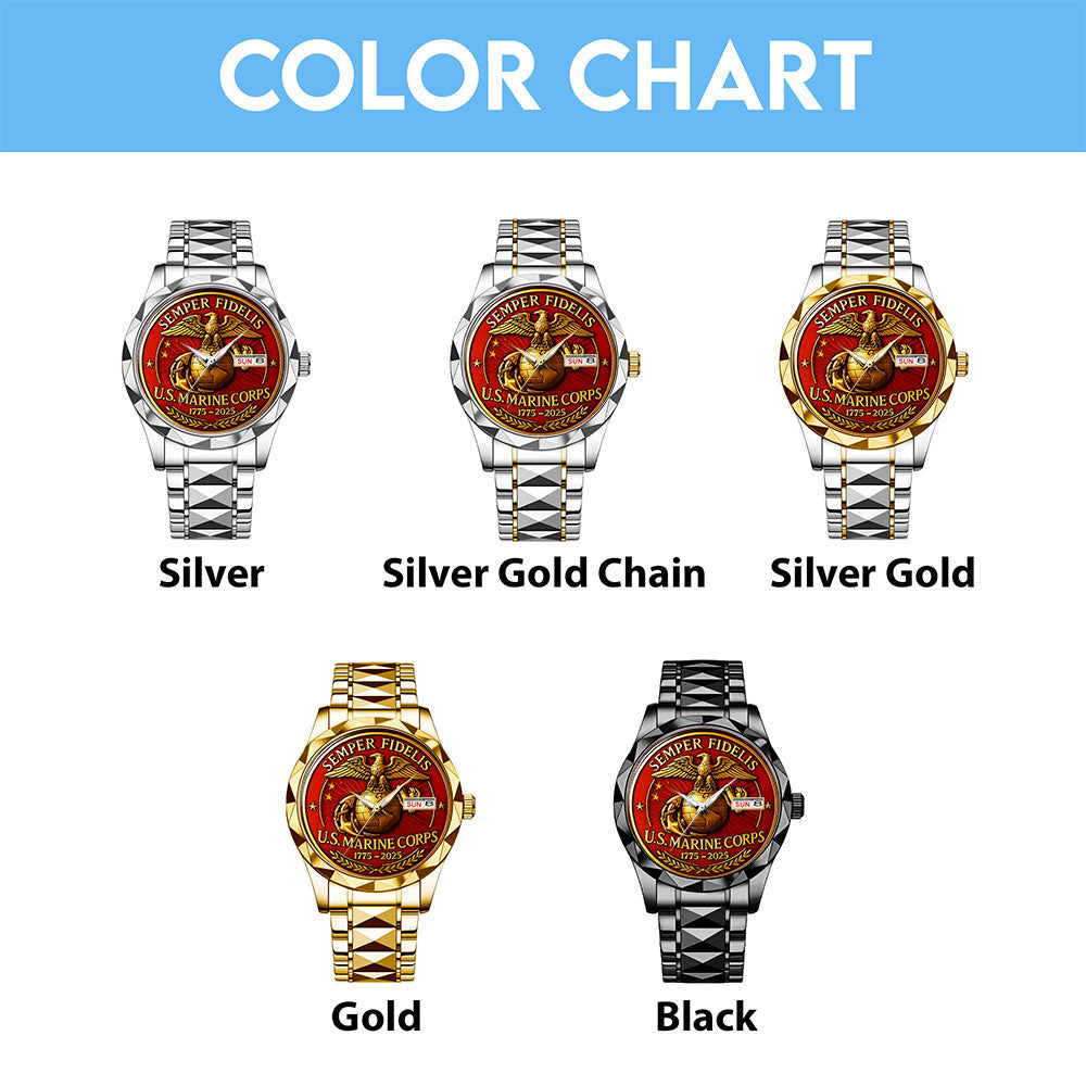 US Marine Corps Alloy Luxury Quartz Watch – MAITM 12532