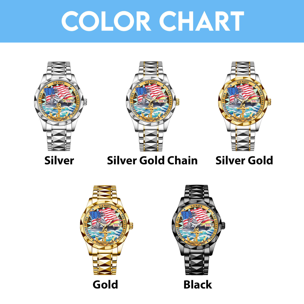 US Navy Alloy Luxury Quartz Watch – MAITM 12193