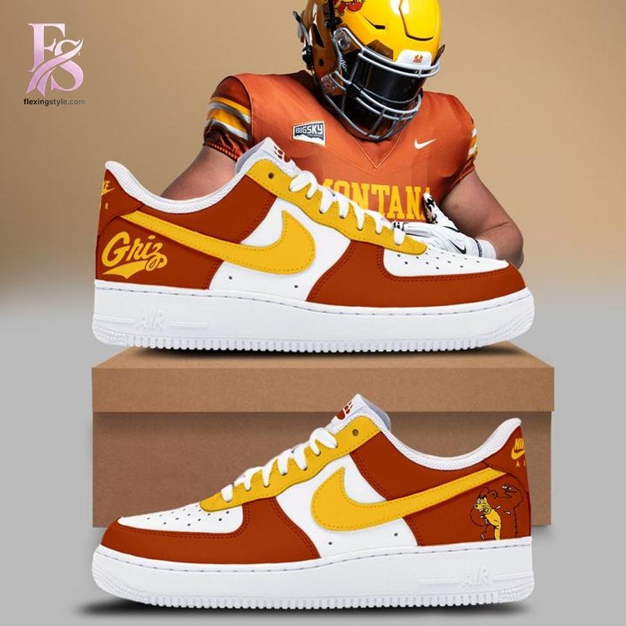 995 Montana Grizzlies Throwbacks Uniform Air Forces Shoes