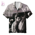 A-ha Bunting High and Low Hawaiian Shirt