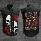 AC/DC 3D Lightweight Sleeveless Denim Shirt – HUANNM 3136