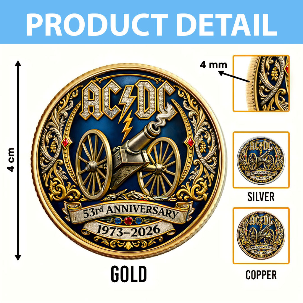 AC/DC 53rd Anniversary Commemorative Coin – HOATT16648