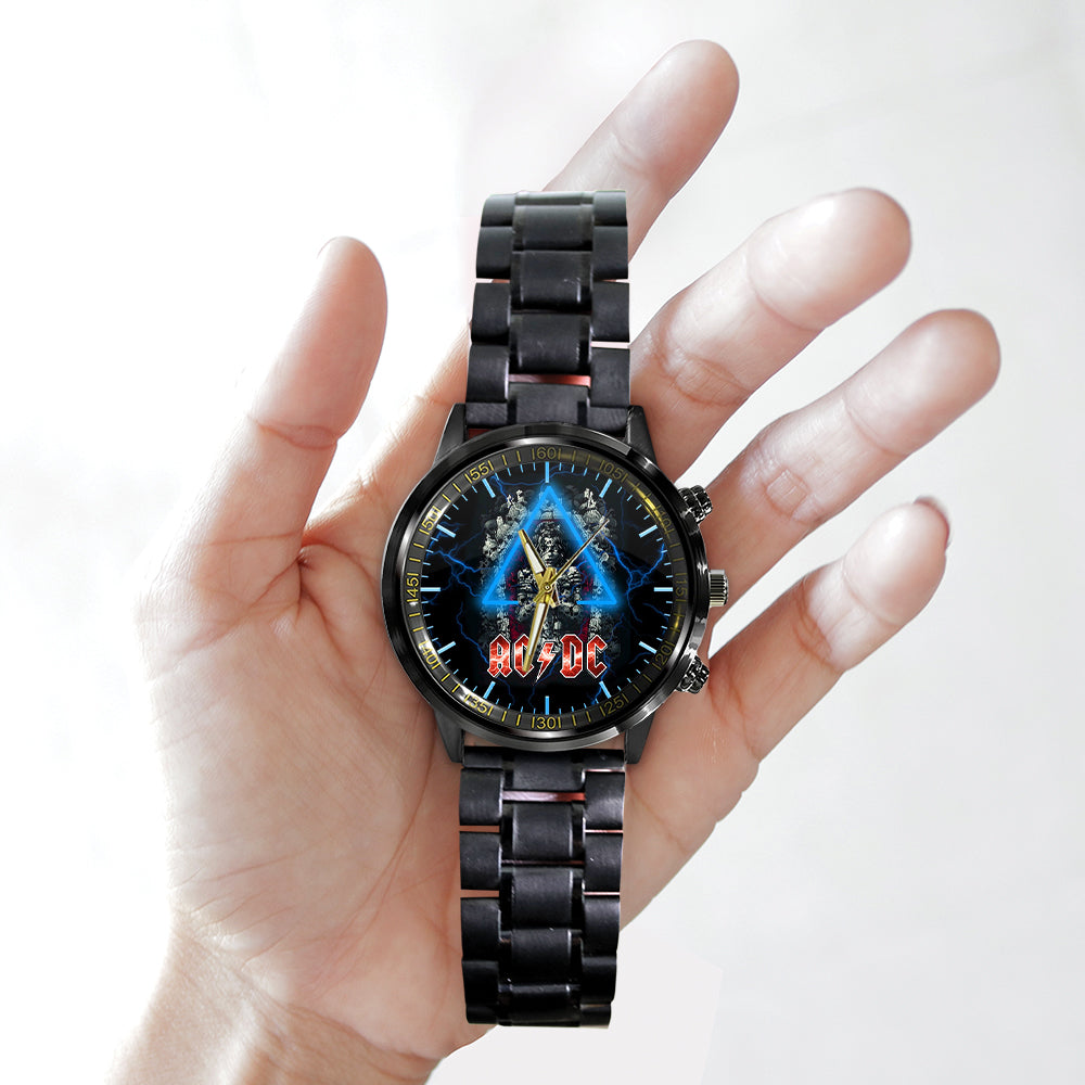 AC/DC Black Stainless Steel Watch – GNE 674
