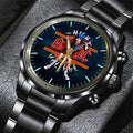 AC/DC Black Stainless Steel Watch – HUANNM 5298