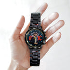 AC/DC Black Stainless Steel Watch – HUANNM 5299