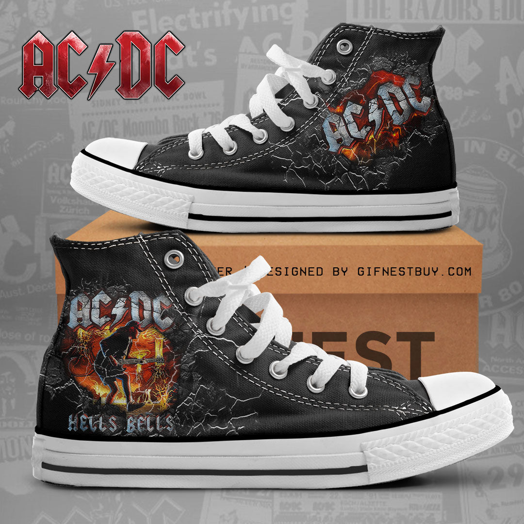 AC/DC High Top Canvas Shoes – NGHIAVT 1090