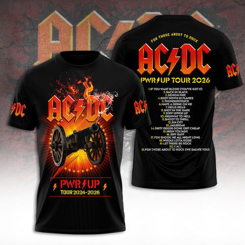 AC/DC Tour 2026 3D Apparel – TANTN24910