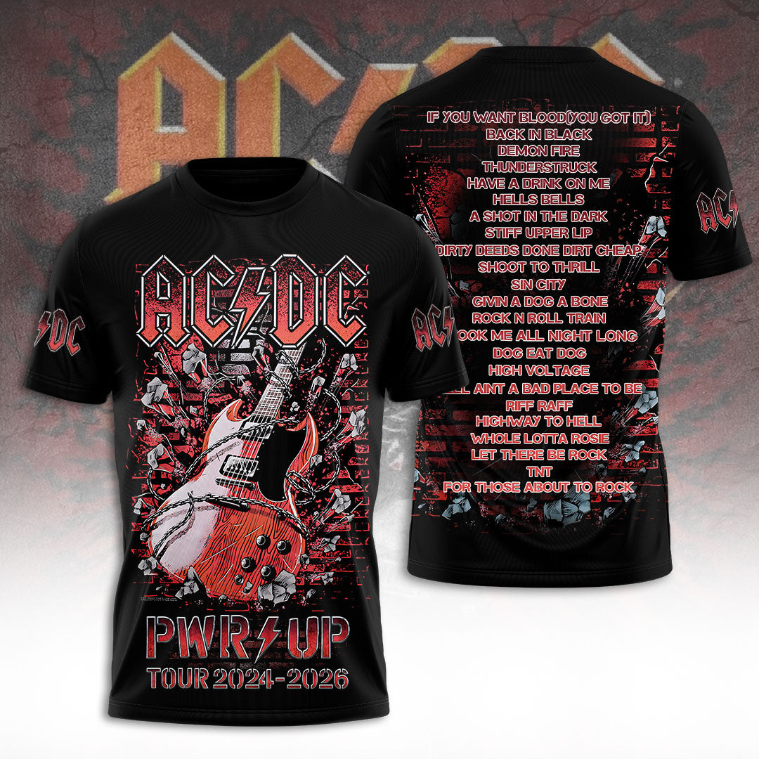 AC/DC World Tour 2026 3D Apparel – TANTN21367