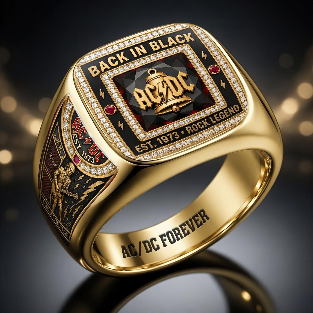 AC/DC 3D Engraved Ring – HOATT18538