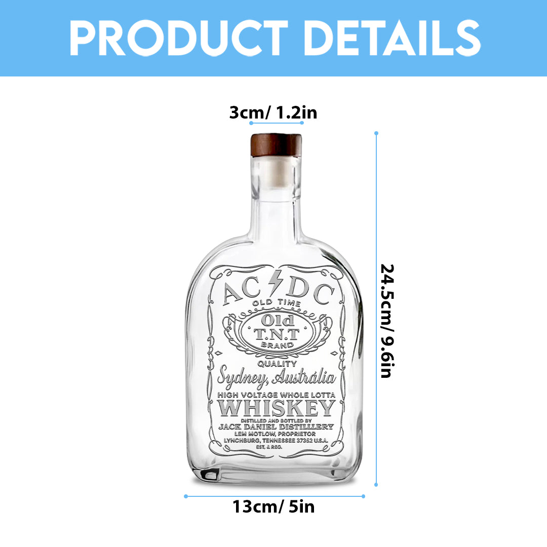 AC/DC 25oz Empty Whiskey Bottle – TMTHU542