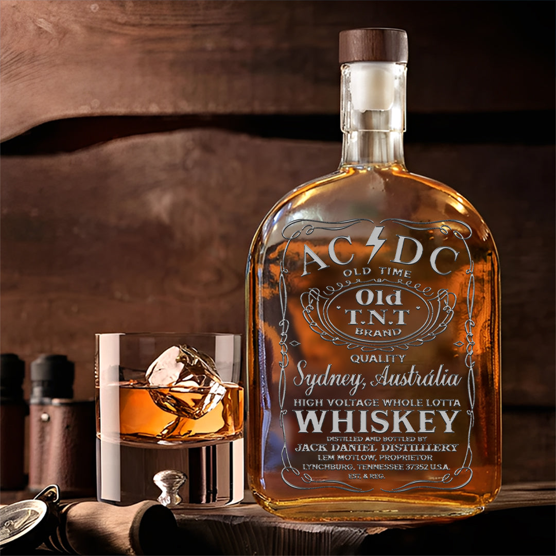 AC/DC 25oz Empty Whiskey Bottle – TMTHU542