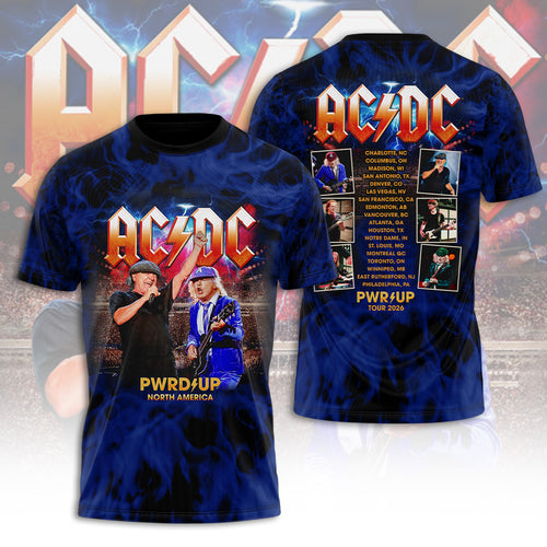 AC/DC Tour 2026 3D Apparel – TANTN24833