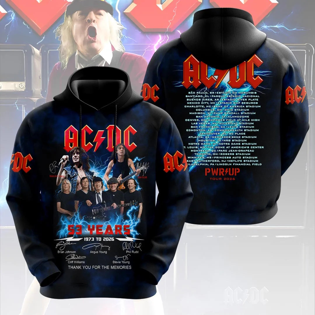 AC/DC World Tour 2026 3D Apparel – HOATT20340