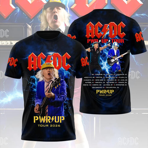 AC/DC World Tour 2026 3D Apparel – HOATT20414