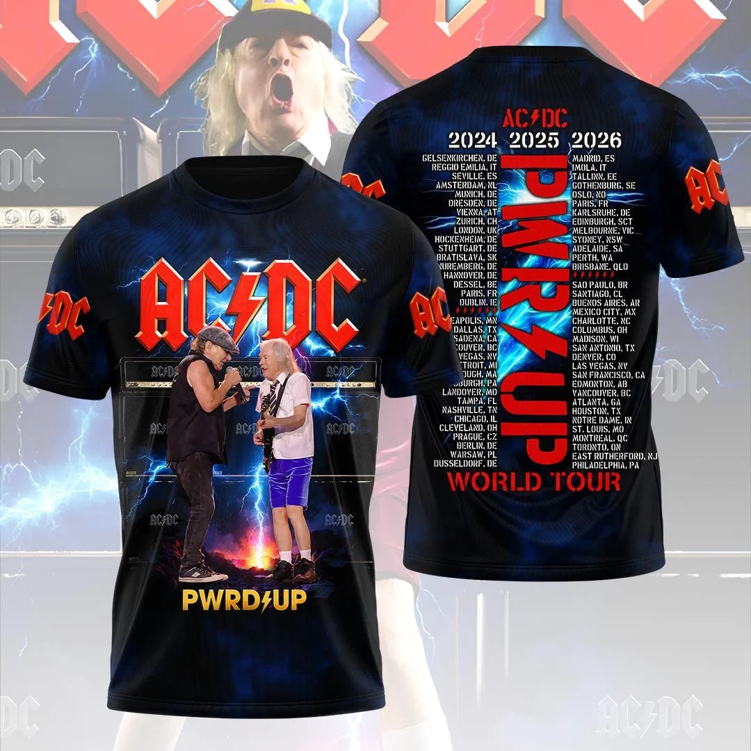 AC/DC World Tour 2026 3D Apparel – HOATT20388