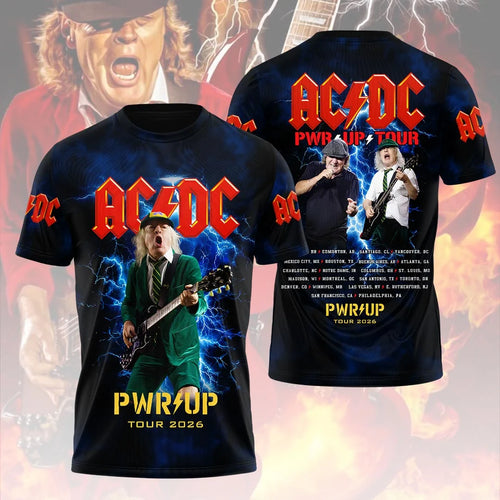 AC/DC World Tour 2026 3D Apparel – HOATT20415