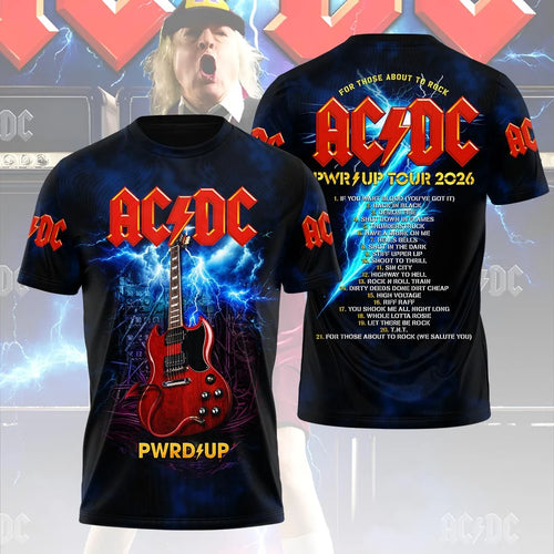 AC/DC World Tour 2026 3D Apparel – HOATT21249