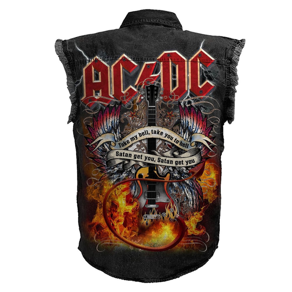 AC/DC 3D Lightweight Sleeveless Denim Shirt – ANHNV 3045