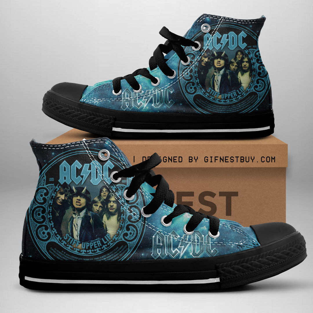 AC/DC High Top Canvas Shoes – ANHNV 3390