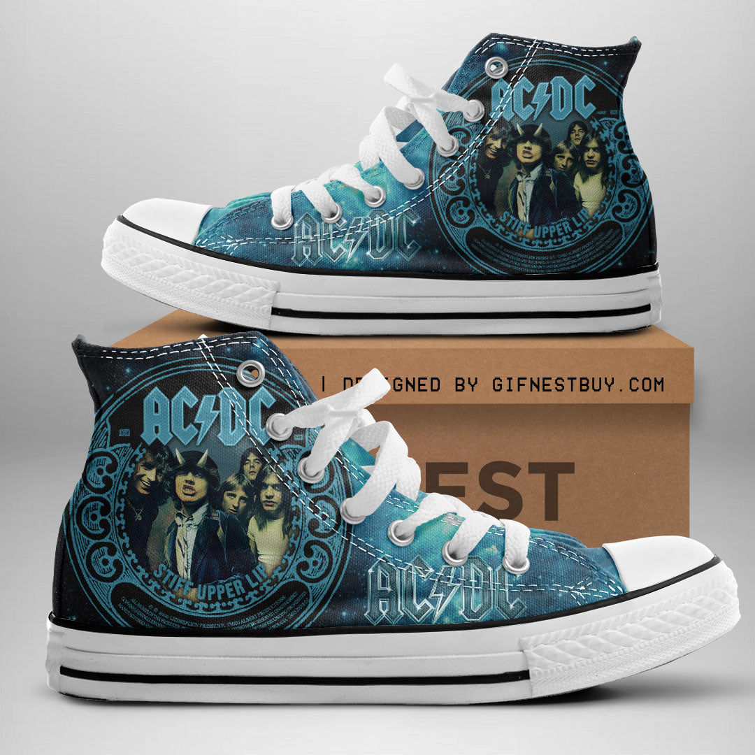 AC/DC High Top Canvas Shoes – ANHNV 3390