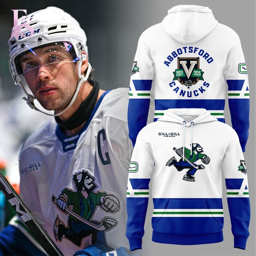 Abbotsford Canucks Newest 5th Anniversary Uniform Hoodie