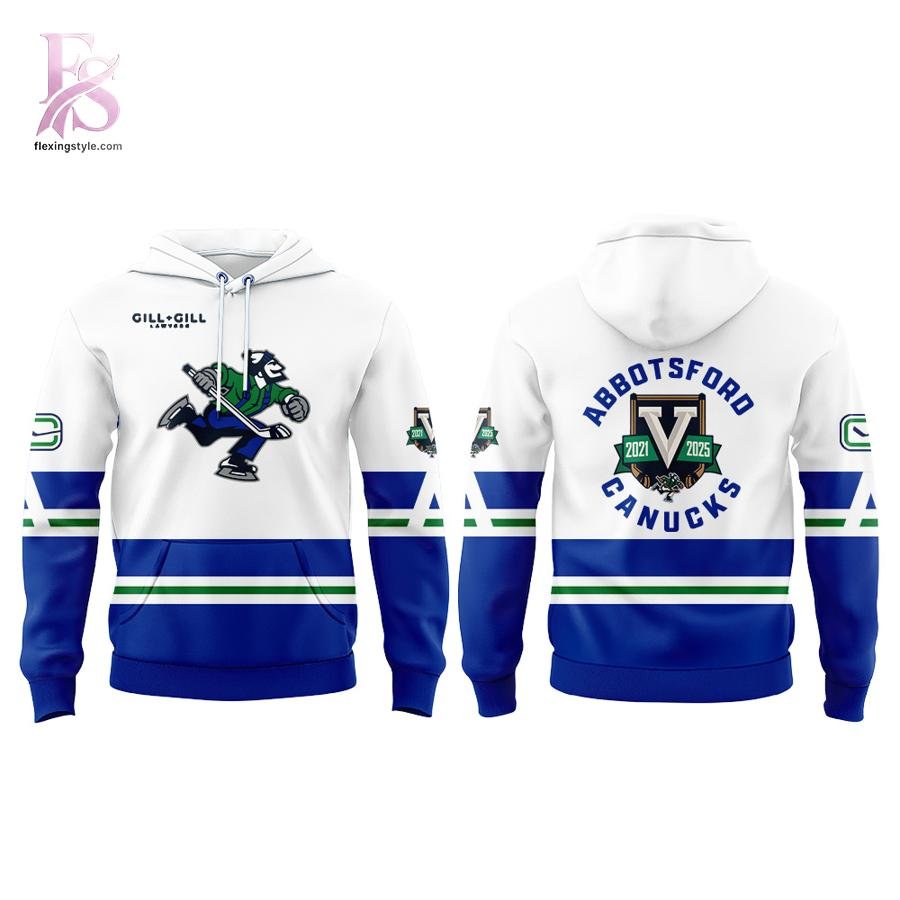 Abbotsford Canucks Newest 5th Anniversary Uniform Hoodie