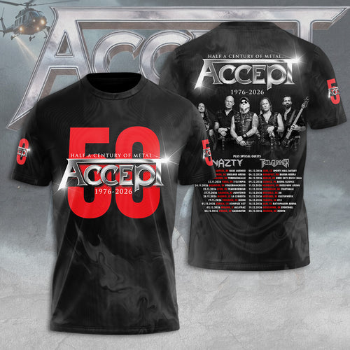 Accept 50th Anniversary Tour 2026 3D Apparel – TANTN22808
